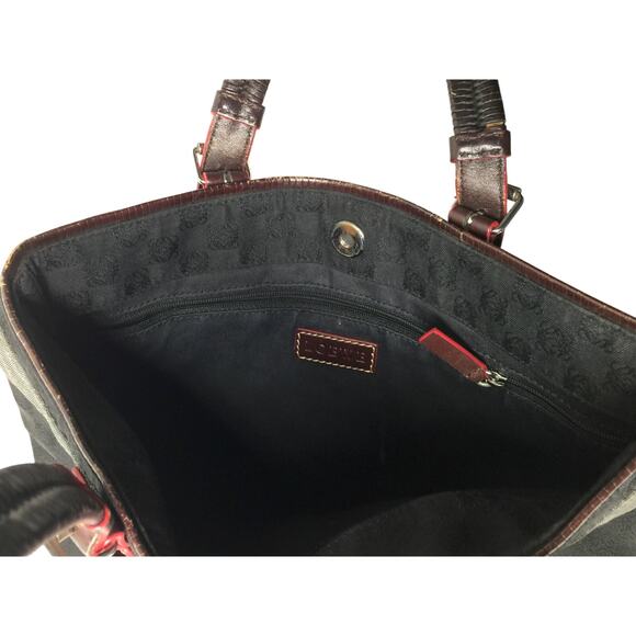 LOEWE - Leather-Trimmed Anagram Canvas Tote Black & Gray - Picture 4 of 10